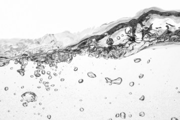 water waves isolated on white