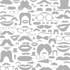 Moustaches a background