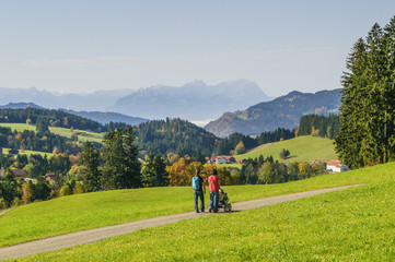 Fototapeta premium Spaziergang mit Aussicht