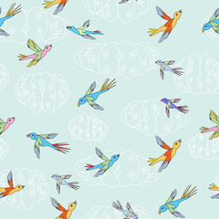 Fototapeta premium birds flying