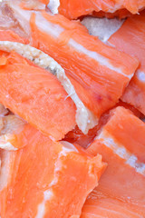 Salmon texture