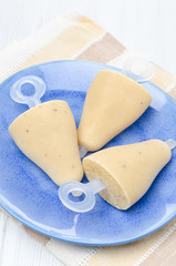 ice cream on a stick with Earl Grey tea