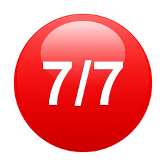 bouton internet 77 icon red