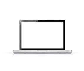 Modern glossy laptop illustration design