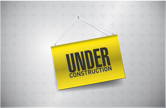 under construction sign hung