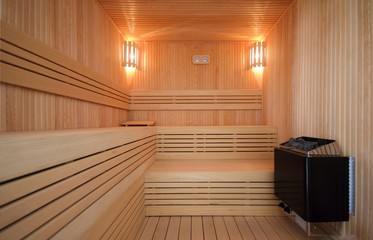 Empty sauna