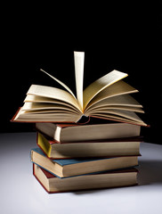 stack of books