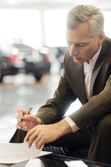 Signing a contract