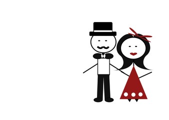 Gentleman with his lady