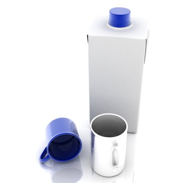 empty juice or milk package.
