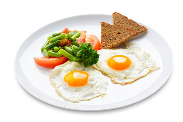 traditional breakfast of scrambled eggs
