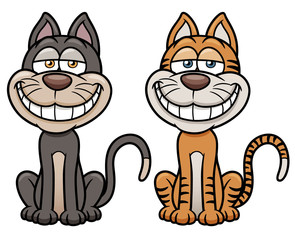 Vector illustration of Cat cartoon