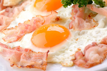 traditional breakfast of scrambled eggs