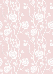 Seamless background with roses