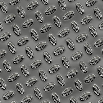 a large sheet of nice shiny chrome tread plate