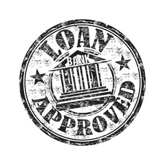 Loan approved rubber stamp