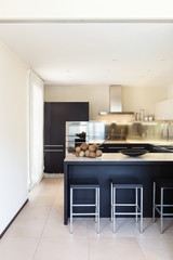 interior luxury apartment, beautiful modern kitchen
