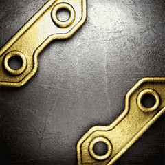 Naklejka premium golden and silver background