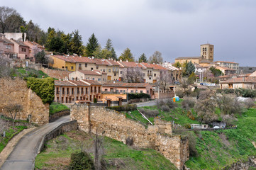Naklejka na ściany i meble Miasto Sepulveda, Segovia (Hiszpania)