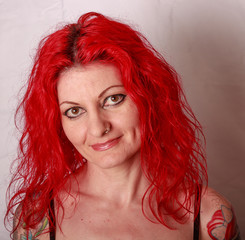 Portrait Frau rote Haare