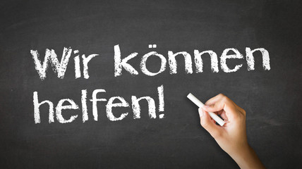 Fototapeta premium We can Help (In German)