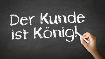 Obraz premium Customer is king (In German)