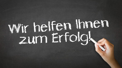 Obraz premium We help you succeed (In German)