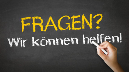 Questions, we can help (In German)