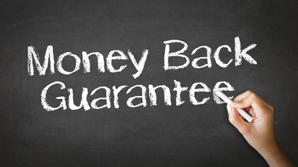 Fototapeta premium Money Back Guarantee Chalk Illustration