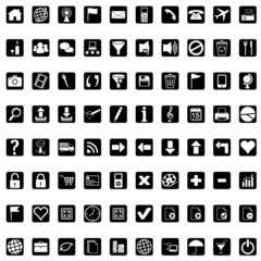 Icons for web - black