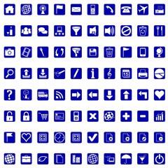 Icons for web - blue