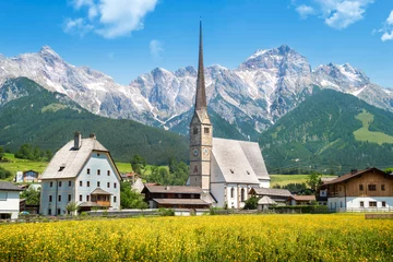 Photo sur Plexiglas Dolomites Mountain village in Austria, Maria Alm