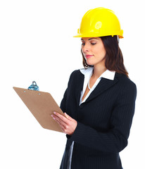 Worker contractor woman.