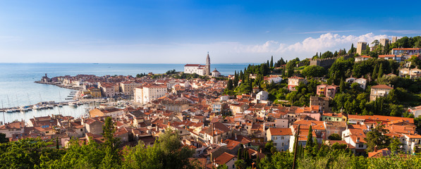 Picturesque old town Piran - Slovenia.