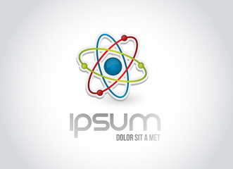 science atom symbol illustration design