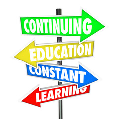 Continuing Education Constant Learning Street Signs