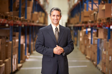 Portrait Of Manager In Warehouse