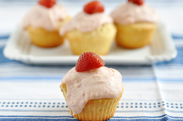 Erdbeer Cupcakes