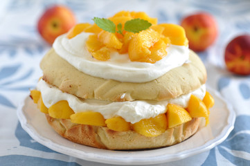 Pfirsich Torte