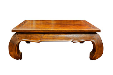 Low wooden table