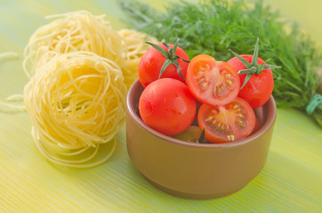 pasta and tomato