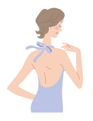 Fototapeta premium 美容 ボディケア 背中