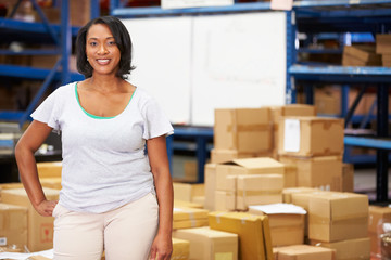 Portrait Of Worker In Distribution Warehouse