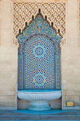 Maroccan tiled fountain