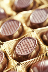 Box with chocolate pralines