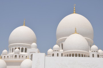 Fototapeta na wymiar Sheik Zahed Wielki Meczet w Abu Dhabi