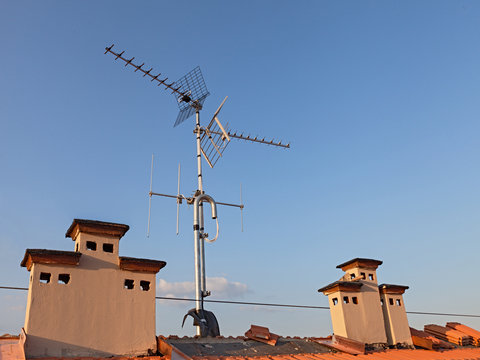 Tv Antenna And Chimney