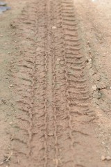 Trace of a tyre