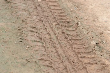 Trace of a tyre