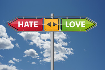 love vs. hate